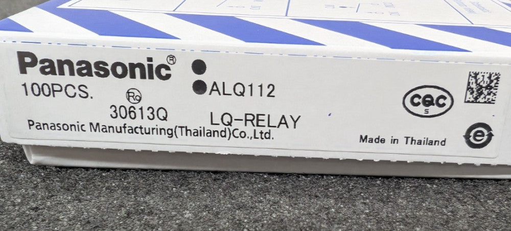 New, Panasonic, ALQ112, RELAY GEN PURPOSE SPDT 10A 12V - Lot of 100pcs