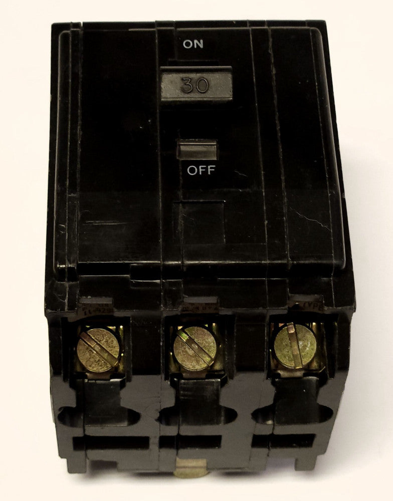 SQUARE D QOB330 3 Pole 30 AMP Type QO QOB Bolt In Circuit Breaker 120 240 VAC