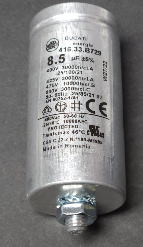 MONDO DUCATI X003K3OI71 416.33.B729 Motor Run ENERGIA Metal Capacitor 8.5μF/450V
