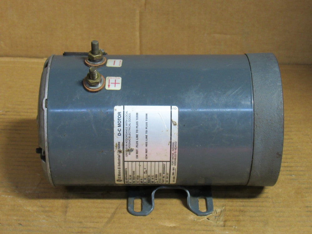 GE GENERAL ELECTRIC DC MOTOR 5BPA48NBF5 8504047 .75 HP .56 KW 48V 48 FRAME