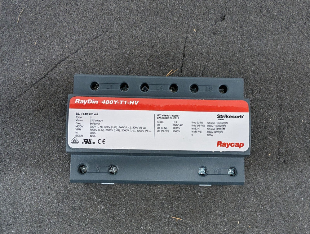 New, Raycap, RAYDIN 480Y-T1-HV, SURGE PROTECTION DEVICE