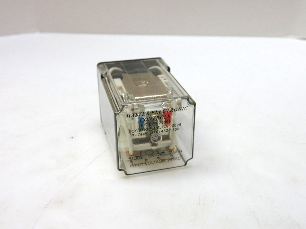 MASTER ELECTRONIC CONTROLS GV-DPDT-24A-N RELAY 24VAC