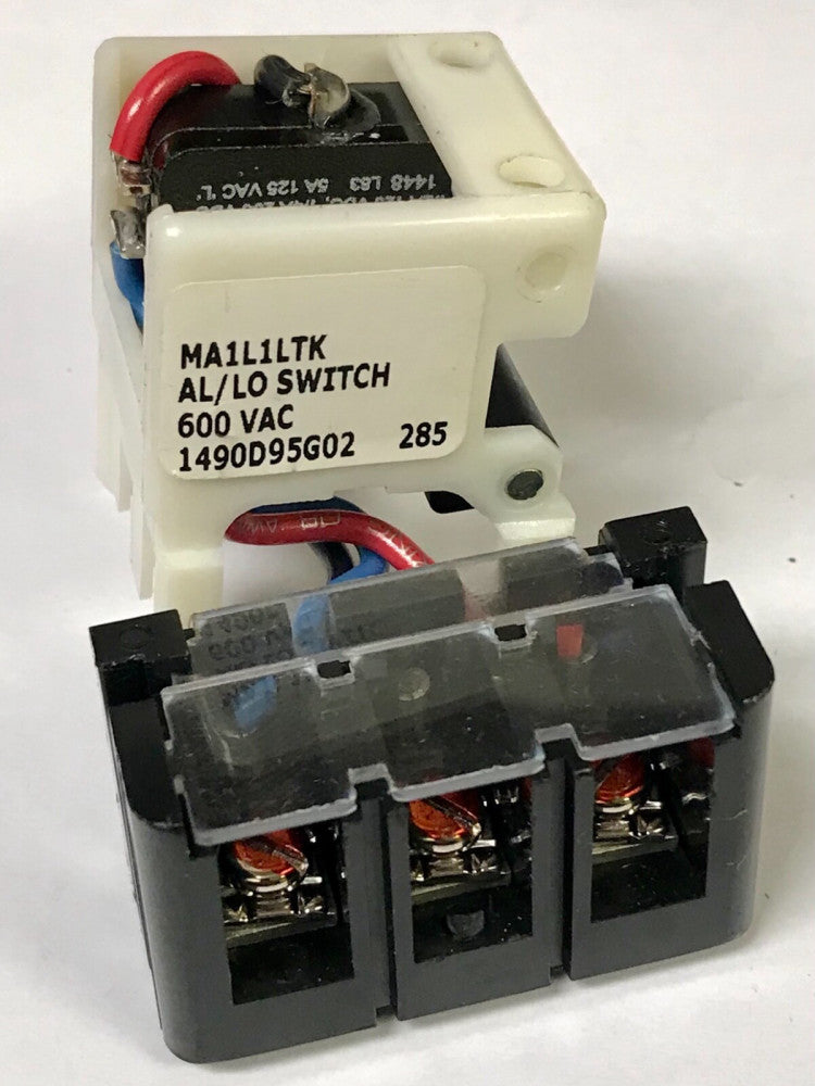 EATON CUTLER HAMMER MAL1L1TK AL/LO Switch Auxiliary Bell Alarm 1490D95G02