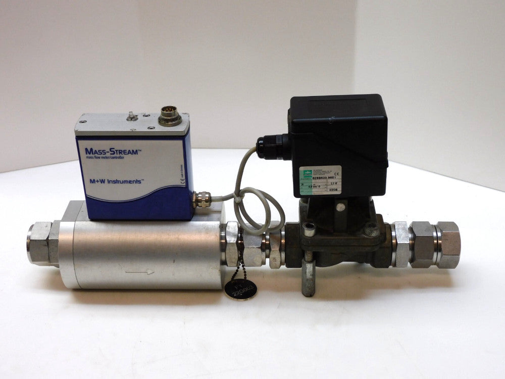 M+W INSTRUMENTS MASS STREAM MASS FLOW CONTROLLER ASSEMBLY D-6383-DR/BJ4.4