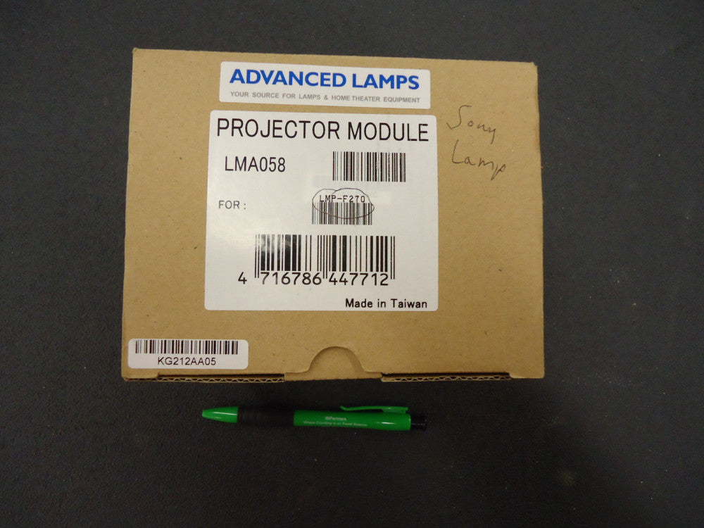 Advanced Lamps LMA058 275W NSHA UHR Projector Lamp. Brand New!