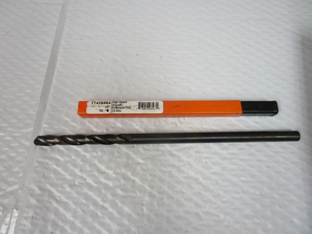 HERTEL 1/2 HIGH SPEED AIRCRAFT EXTENSION DRILL 12 OAL 77426864