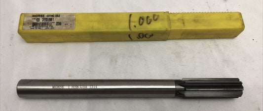 1" - 10-1/2" Morse Chucking Reamer 22246 1655 8-Flute Round Shank Straight Flute