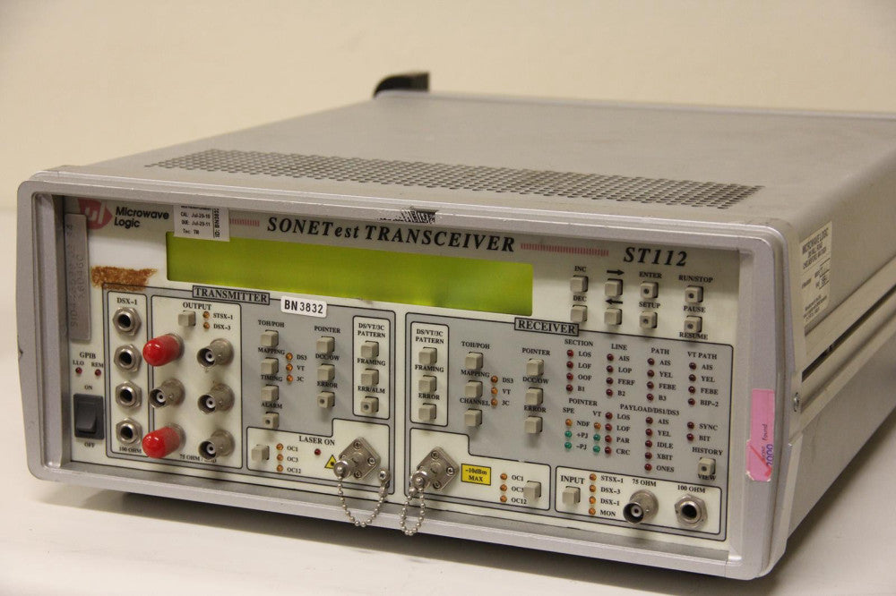 MICROWAVE LOGIC ST112 SONET Transmission Test Set