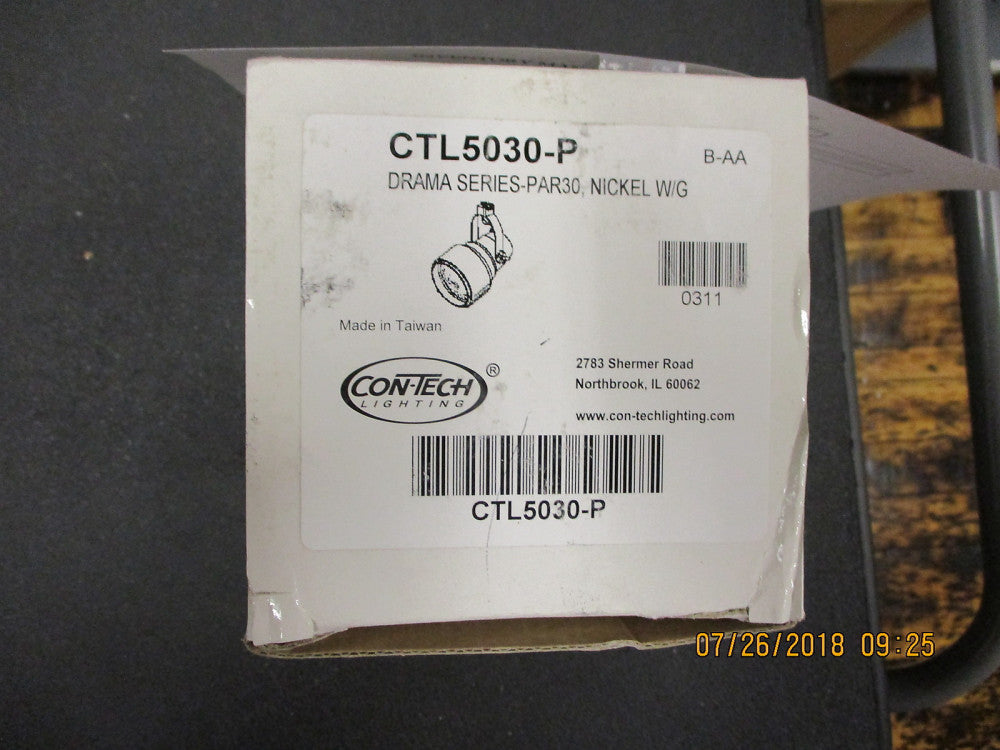 CTL5030-P ConTech Lighting DRAMA LINE VOLTAGE PAR30 TRACK FIXTURE BRAND NEW!