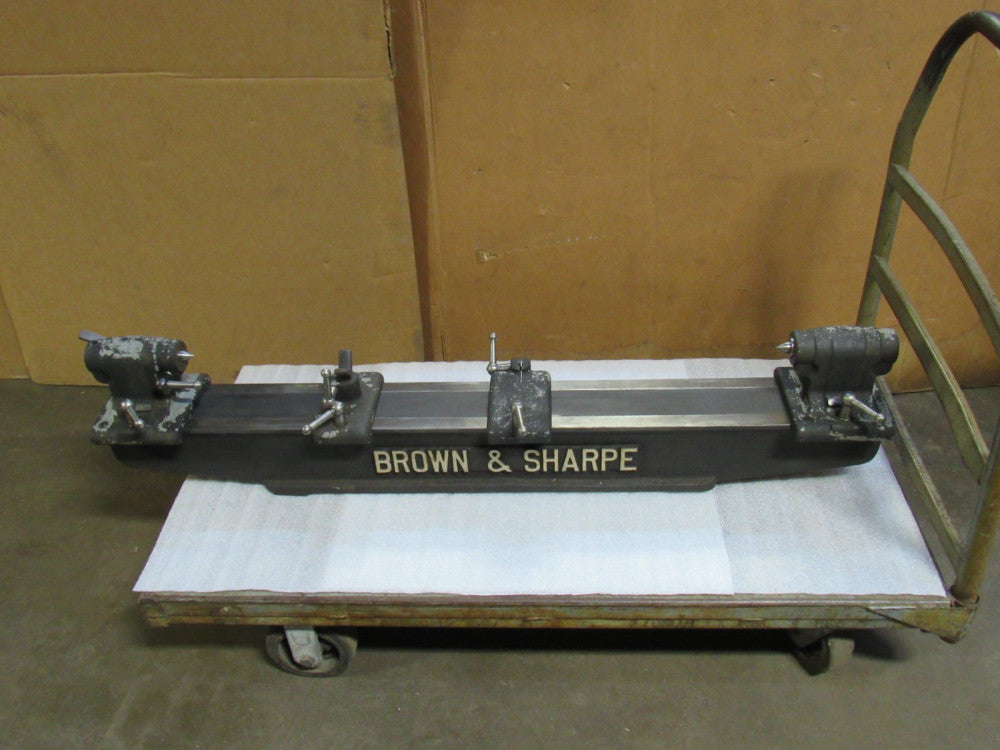 Brown & Sharpe 50" Bench Center 36" Between Centers (Gauge Stand Missing)