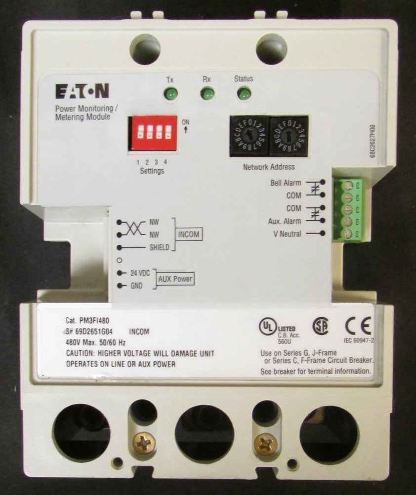 EATON CUTLER HAMMER PM3FI480 INCOM Power Monitoring Metering Module 69D2651G04