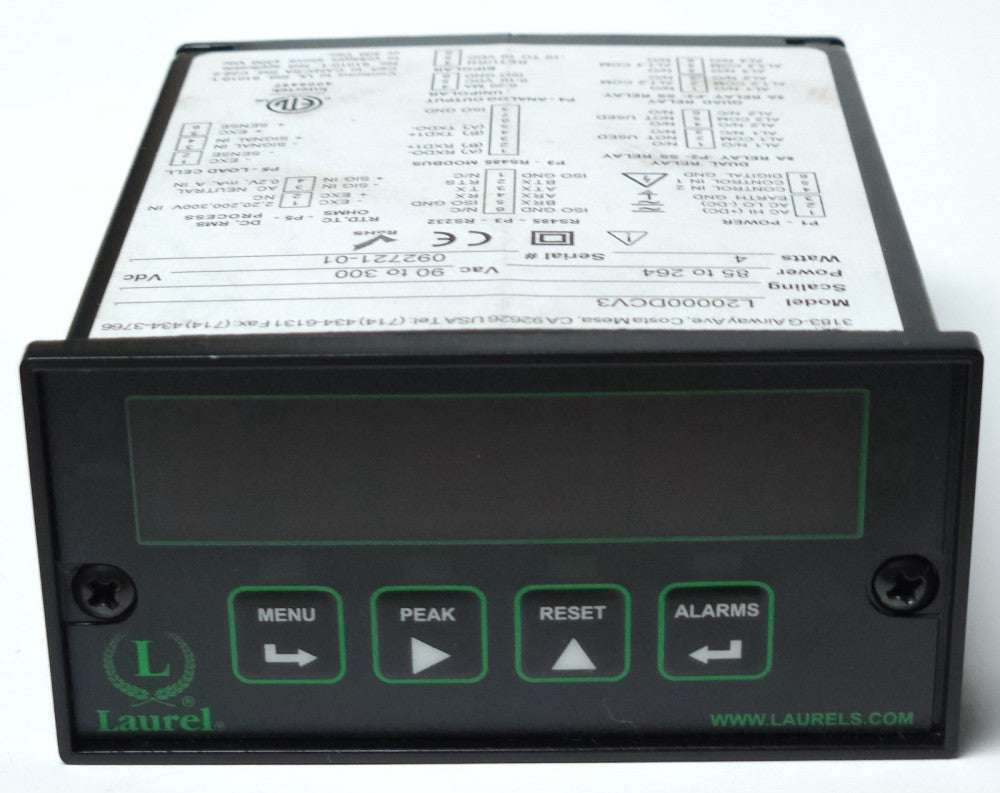 LAUREL 6 Digit L20000DCV3 Digital Panel Meter 90-300 VDC 85-264 VAC