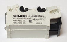 SIEMENS CLMFCCK11 2 NO 2 NC A200 V200 Auxiliary Contact Coil Clearing