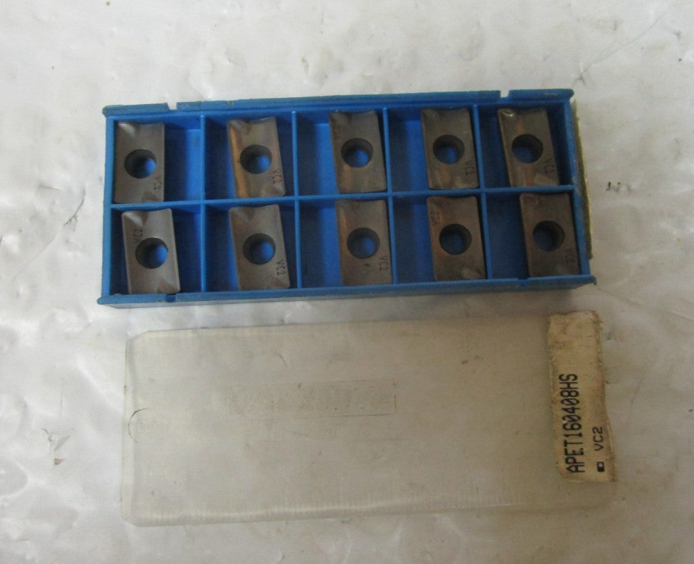 Lot Of 10 Valenite VC2 Carbide Inserts APET160408HS