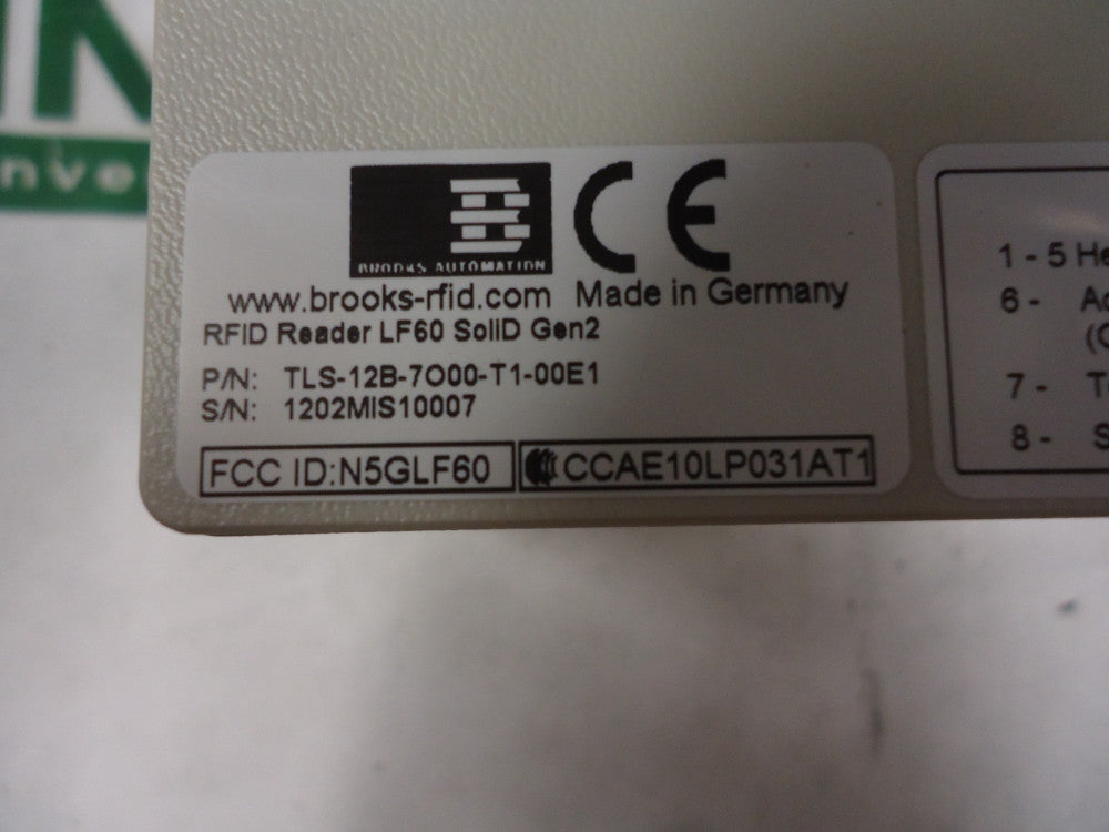 TLS-12B-7000-T1-00E1, Brooks Automation, RFID Reader, USED!
