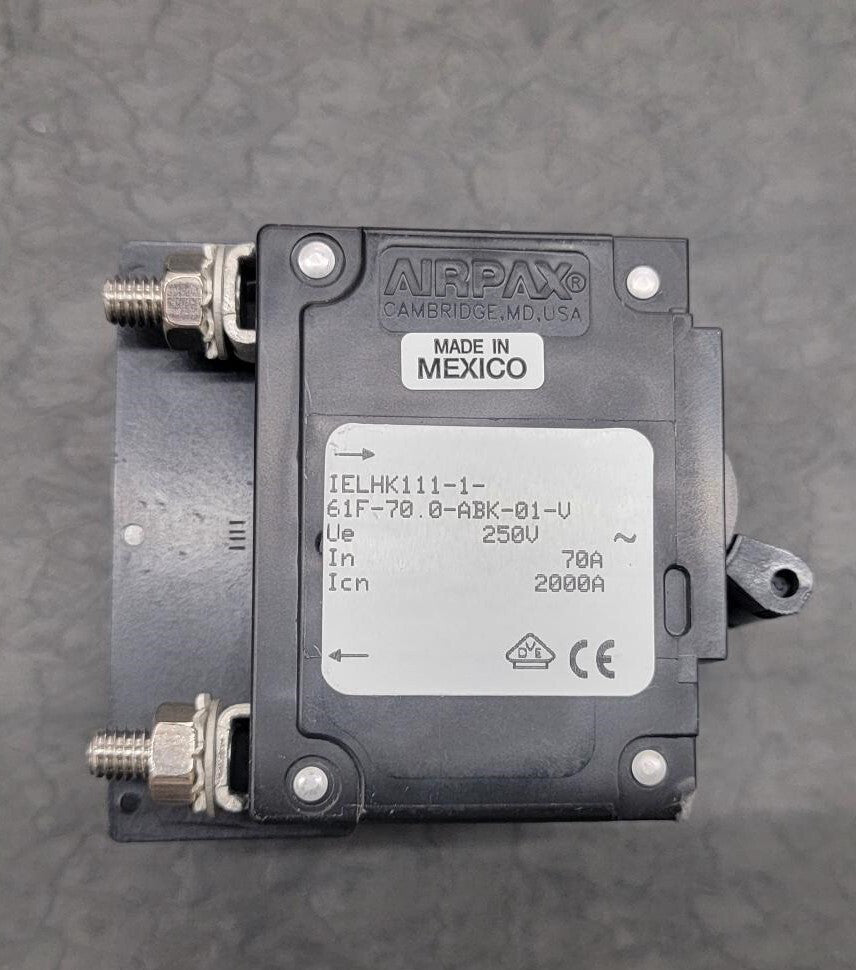 New-open box, Sensata, IELHK111-1-61F-70.0-ABK-01-V, CIR BRKR MAG-HYDR LEVER 70A
