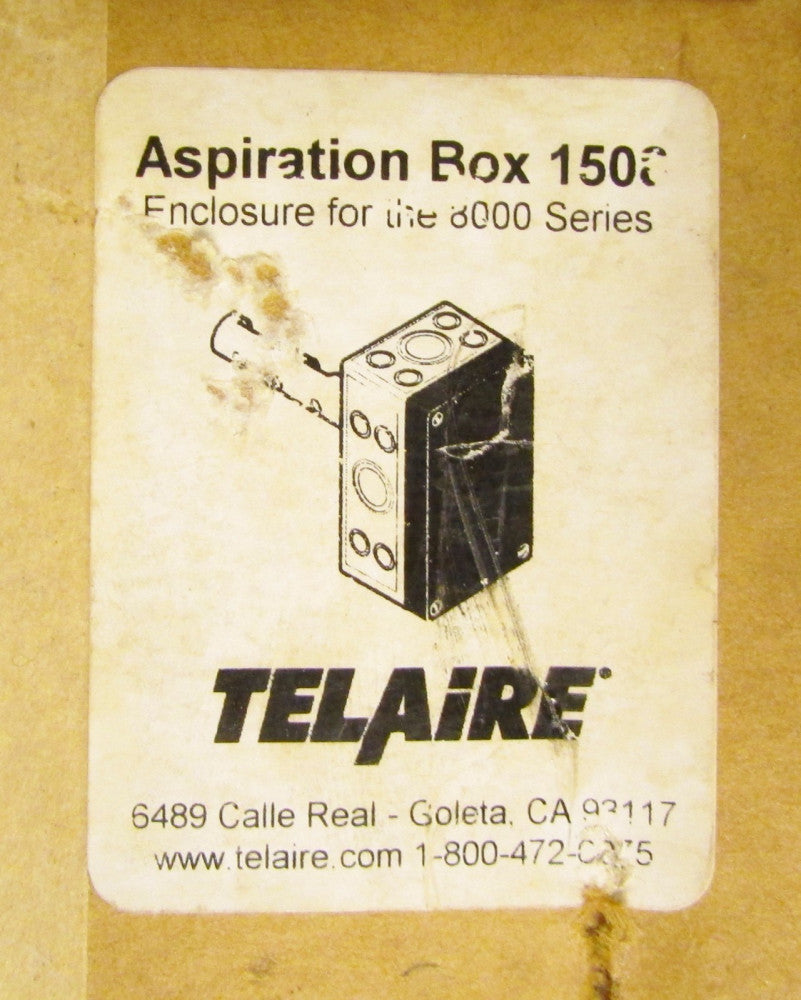 TELAIRE Aspiration Box 1508 Ventostat 8000 CO2 Ventilation Enclosure