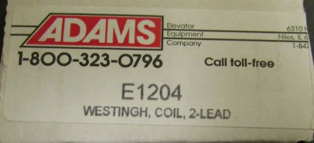 ADAMS WESTINGHOUSE E1204 2 Lead Coil