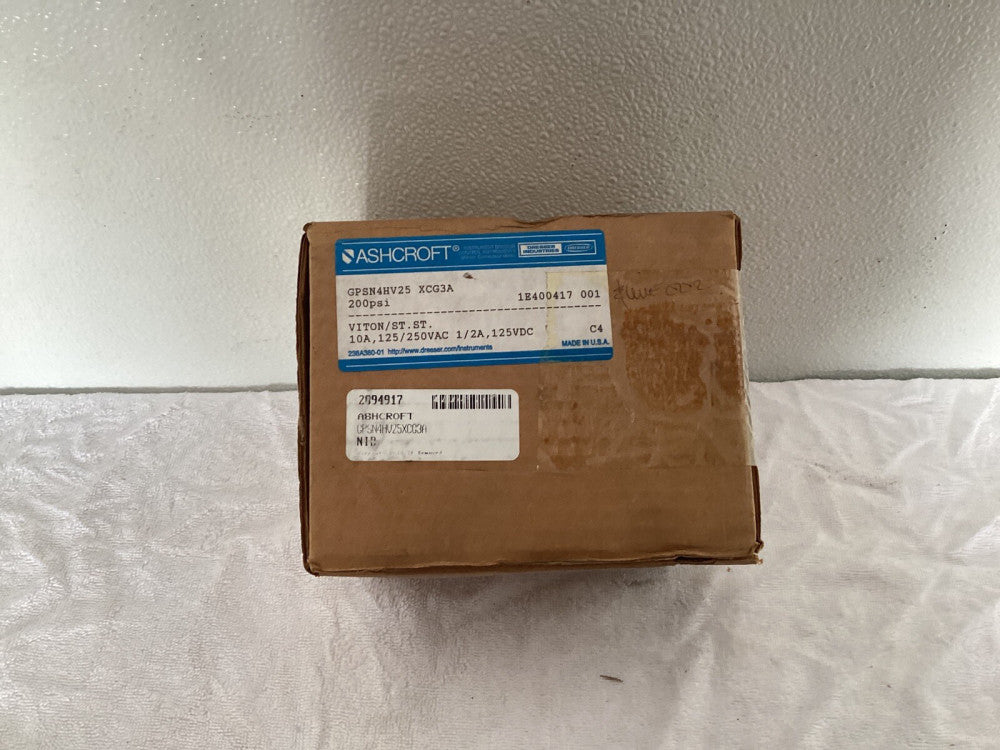 Ashcroft GPSN4HV25 XCG3A Pressure Switch. 200 Psi
