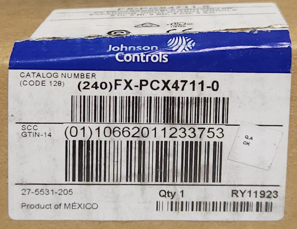 JOHNSON CONTROLS FX-PCX4711-0 Programmable Controller Expansion Input/Output Mod
