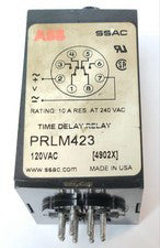 ABB PRLM423 SSAC Time Delay Relay 120 VAC 1 to 60 Second
