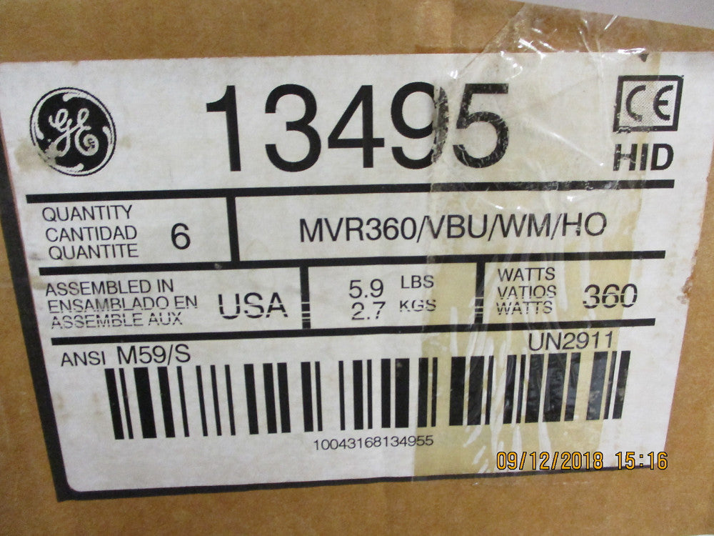 13495 GE Lighting QUARTZ METAL HALIDE 360W 13495 ED28 BULB BRAND NEW! LOT OF 4