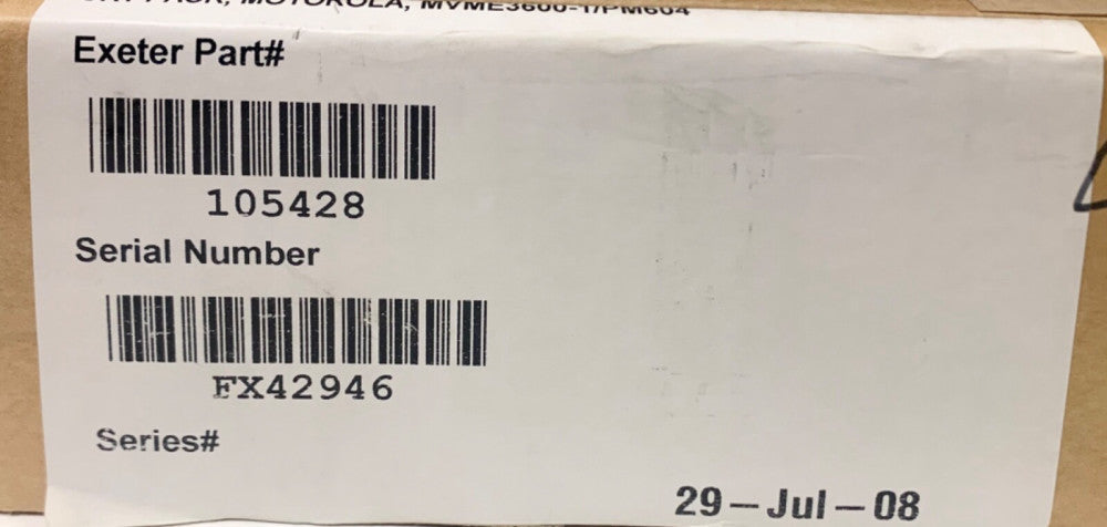 MOTOROLA Exeter MVME3600 1 PM604 105428 CKT Pack MVME 3600-1 Module
