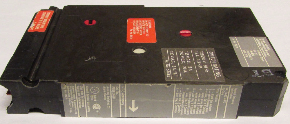 SIEMENS ITE A02ED62B EC ED HHED CED Auxiliary Switch + Alarm