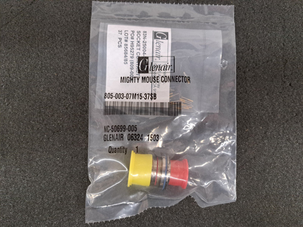 New, Glenair, 805-003-07M15-37SB, Circular MIL Spec Connector 11+ start 5 wks AO