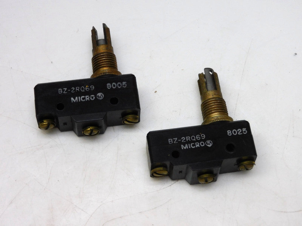 LOT OF 2 MICRO SWITCH BZ-2RQ69 MICRO LIMIT SWITCH