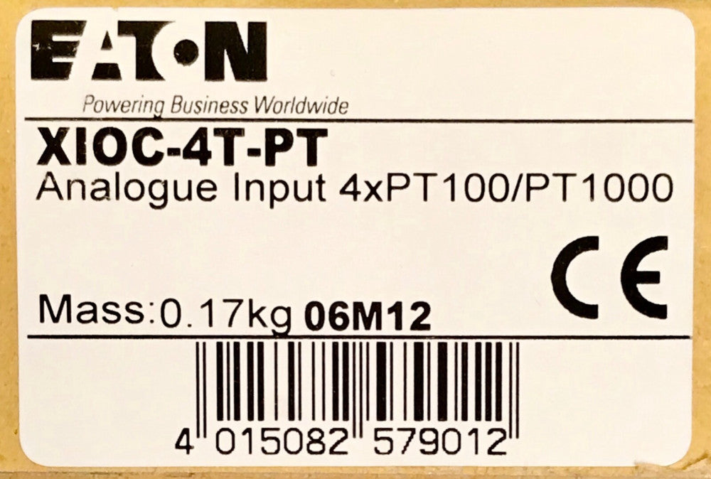EATON XIOC 4T PT 4XPT100 PT1000 Analogue Input Module Analog RTD