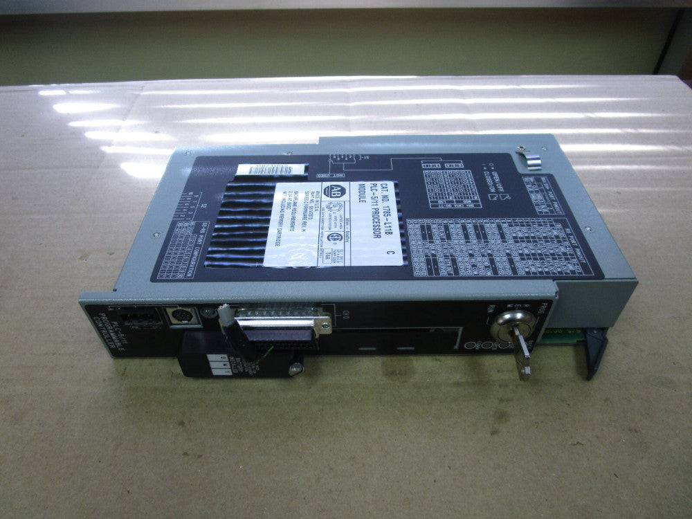ALLEN BRADLEY PLC-5/11 PROCESSOR MODULE 1785-L11B SER C FW REV H w/ KEY