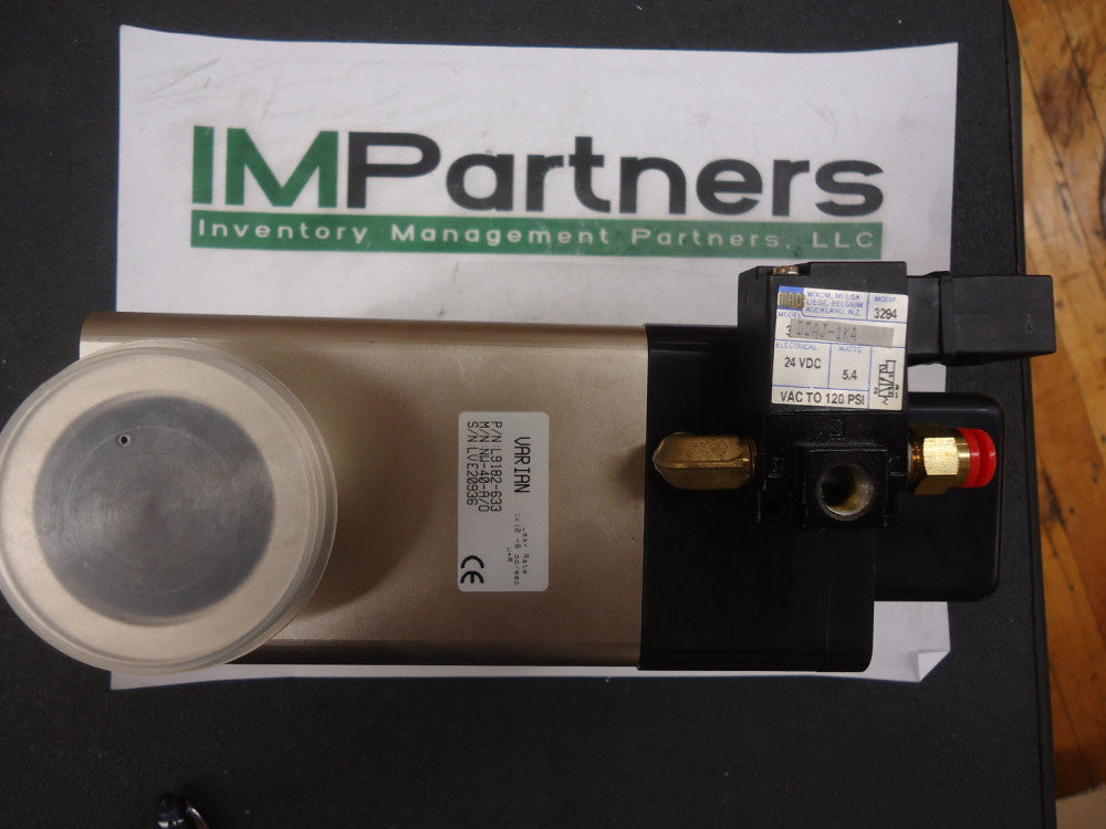L9182-633, Varian, In-Line Block Valve, BRAND NEW!