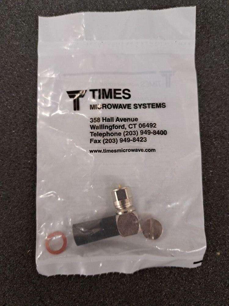 New, Amphenol, TC-240-FMH-RA, CONN TNC PLUG R/A CRIMP