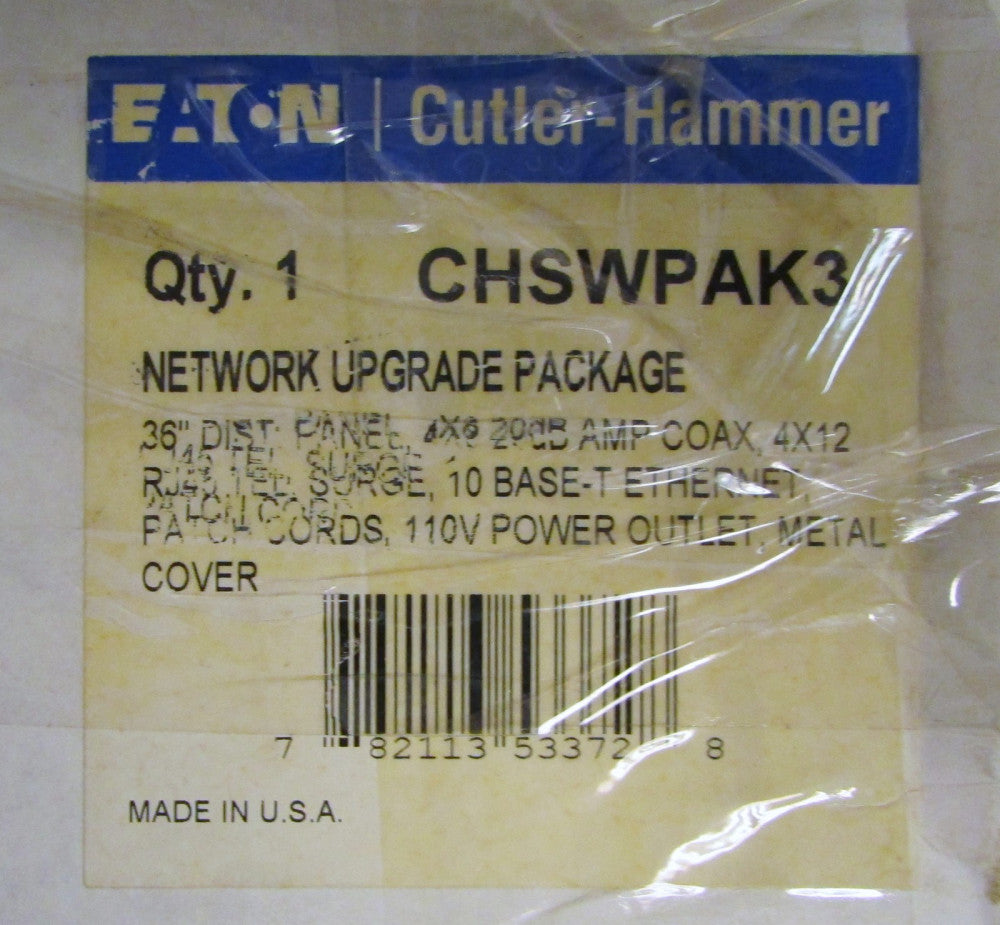 EATON CHSWPAK3 Telephone Ethernet Surge Data Protection CHMDAD86 Audio Module