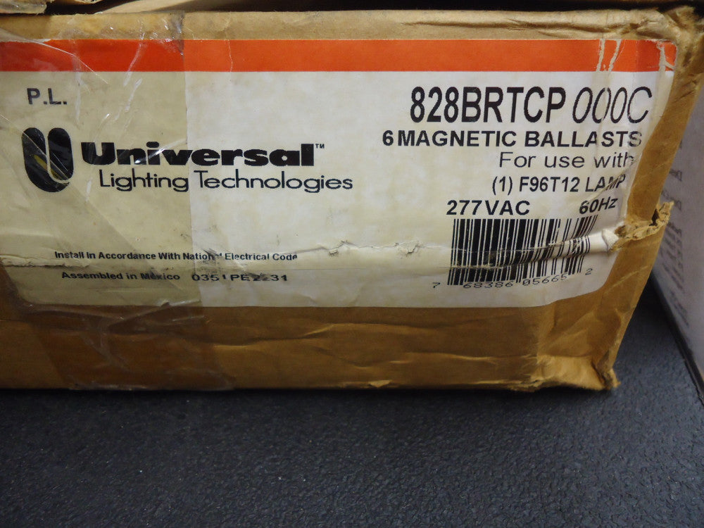 828-BR-TC-P Universal Lighting Slimline Ballast for 1 lamp F96T BRAND NEW!