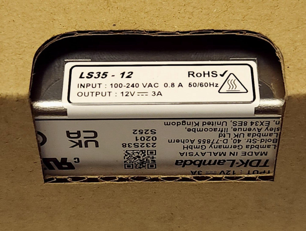 TDK LAMDA LS35 12 Power Supply AC DC Converter 285 1891 ND Input 100-240 VAC