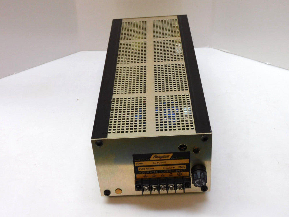 ACOPIAN B24G500 CLOSED CHASSIS POWER SUPPLY 2-1/2A 250V