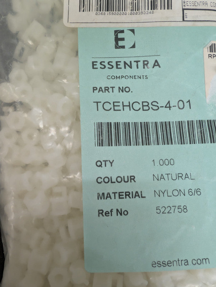New, Essentra, TCEHCBS-4-01, BRD SPT CRNR/EDGE HOLD SCREW MNT - Lots of 100pcs