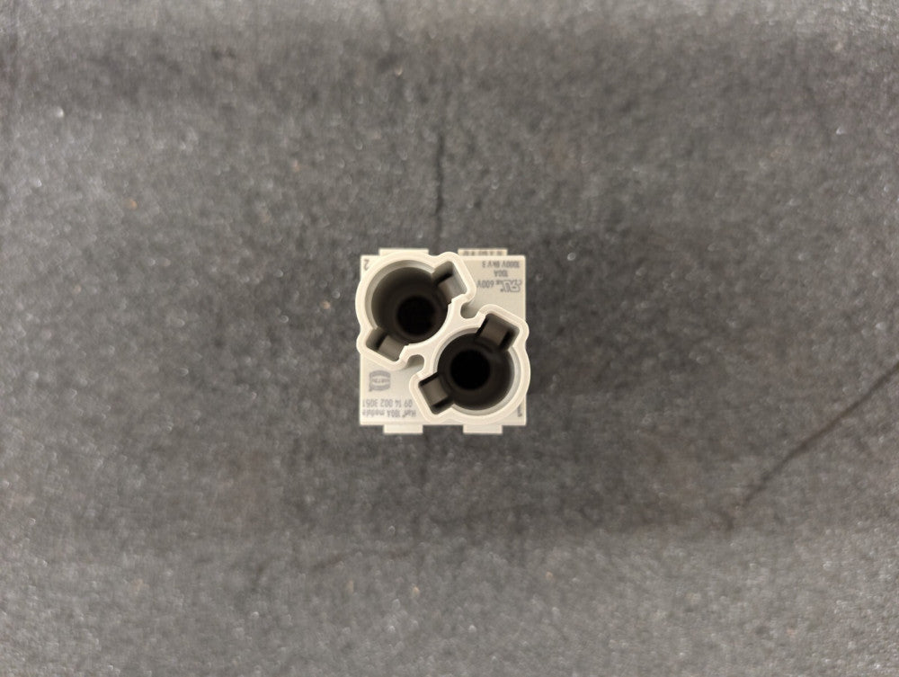 New, Harting, 09140023051, MODULE MALE 2POS CRIMP - Lot of 2pcs