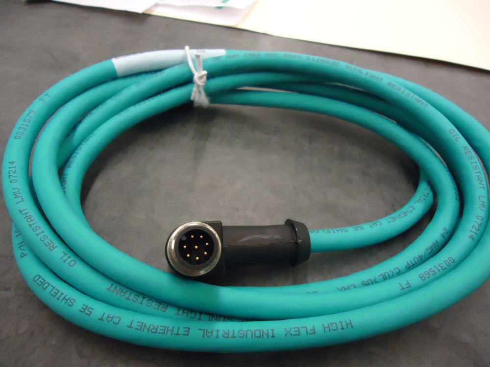 TURK, WSSRJ45S841-2M, CORDSET, R/A TO RJ45, 8 WIRE, 2M, TEAL, BRAND NEW!