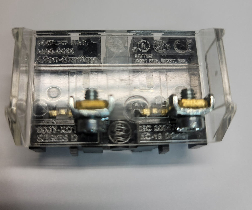 ALLEN BRADLEY 800T XD1 Pushbutton Contact Block 1 NO