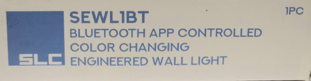SLC SEWLIBT BLUETOOTH CONTROLLED COLOR Changing LED WALL LIGHT SOURCE BY CAST