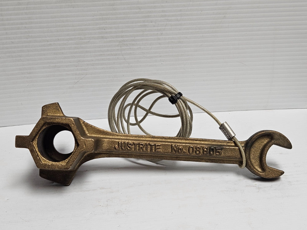 JUSTRITE BRASS ALLOY DRUM WRENCH 08805 - USED