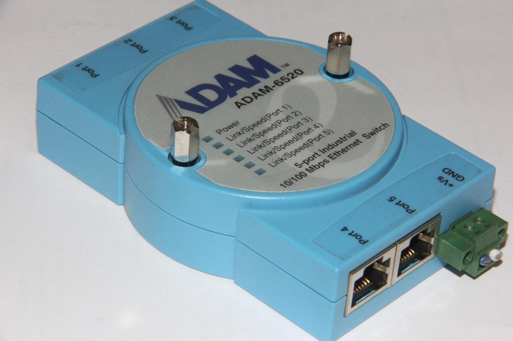 ADVANTECH ADAM-6520 5-Port Industrial 10/100 Ethernet Switch