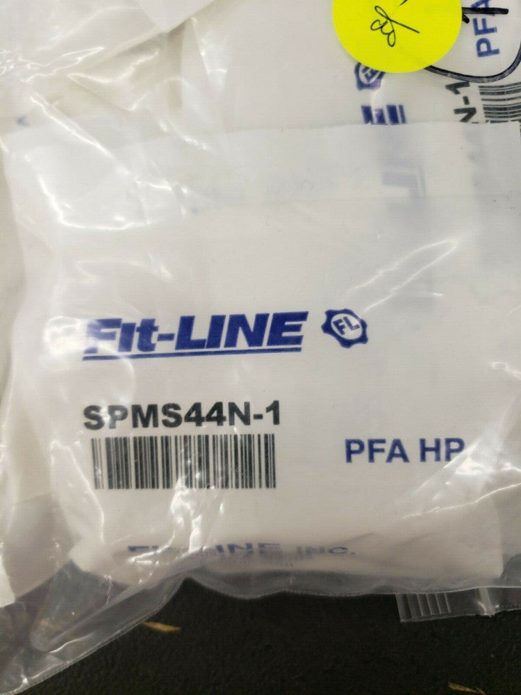 NEW, FIT-LINE, SPMS44N-1, Straight Union Panel Mount, 1/4" Flares