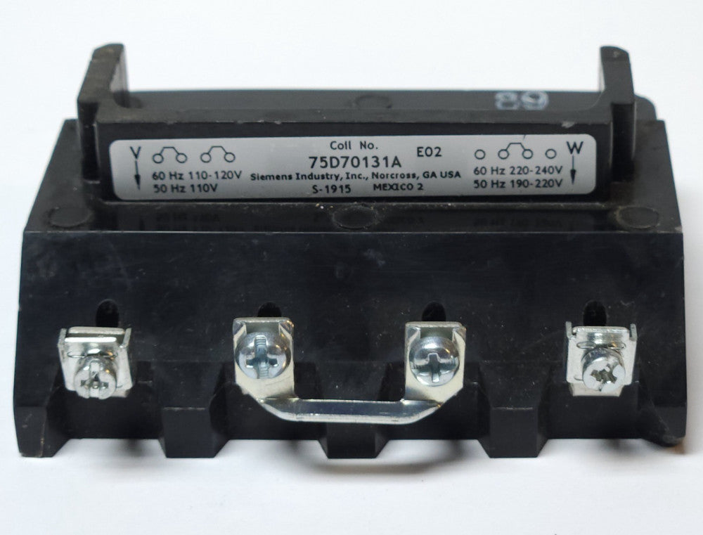 SIEMENS 75D70131A 200-208 VAC Size 4 Coil E02 S-2043
