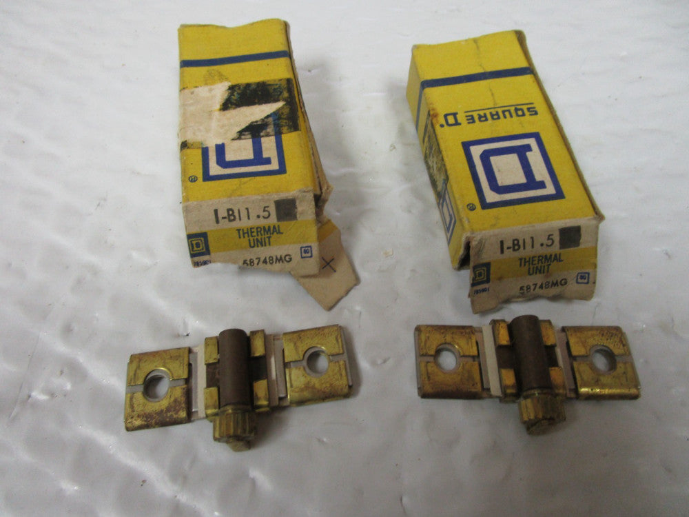 NEW LOT OF 2 SQUARE D B11.5 THERMAL OVERLOAD UNIT