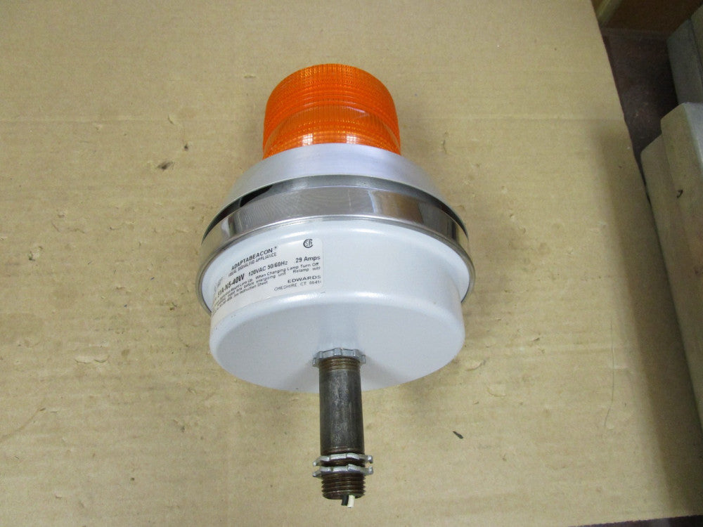 EDWARDS ADAPTABEACON VISUAL SIGNALING APPLIANCE LIGHT 51A-N5-40W 120Vac .29A AMP