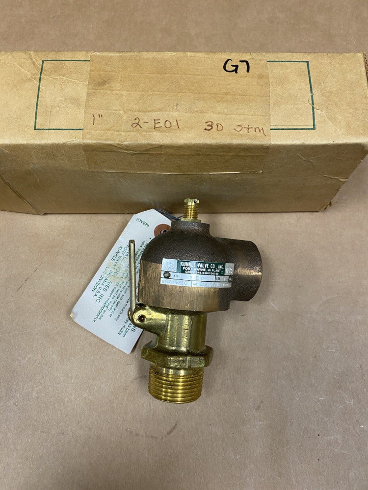 Kunkle 1" 2-E01 Pressure Relief Valve 30 PSIG , 318LB/HR Unused
